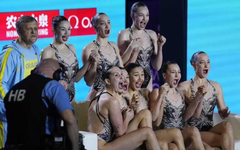 Ukraine's national team wins first medal at the 2024 World Aquatics Championships
