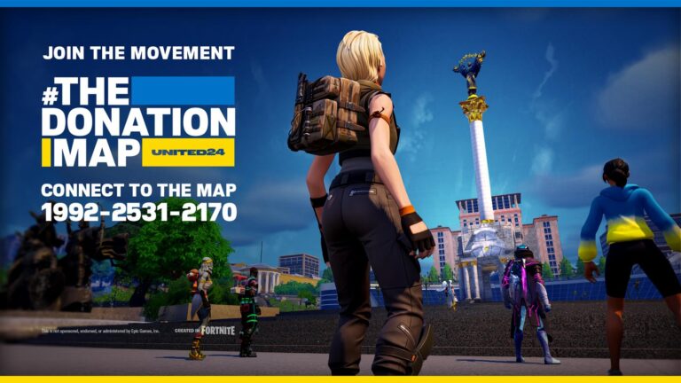 Kyiv's Maidan Nezalezhnosti has been added to Fortnite to help raise donations