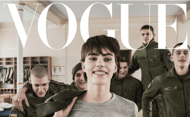 Ukrainian Vogue presents a cover of the war