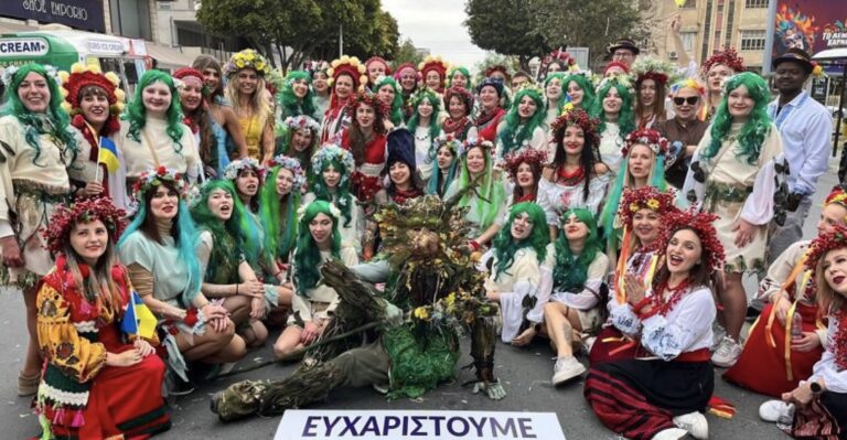In Mavka outfits: Ukrainian women took part in the carnival in Cyprus