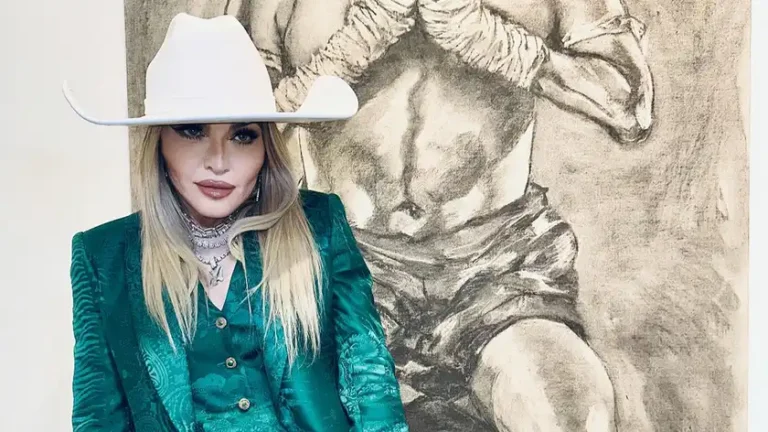 Madonna wears a cowboy hat by Ruslan Baginsky