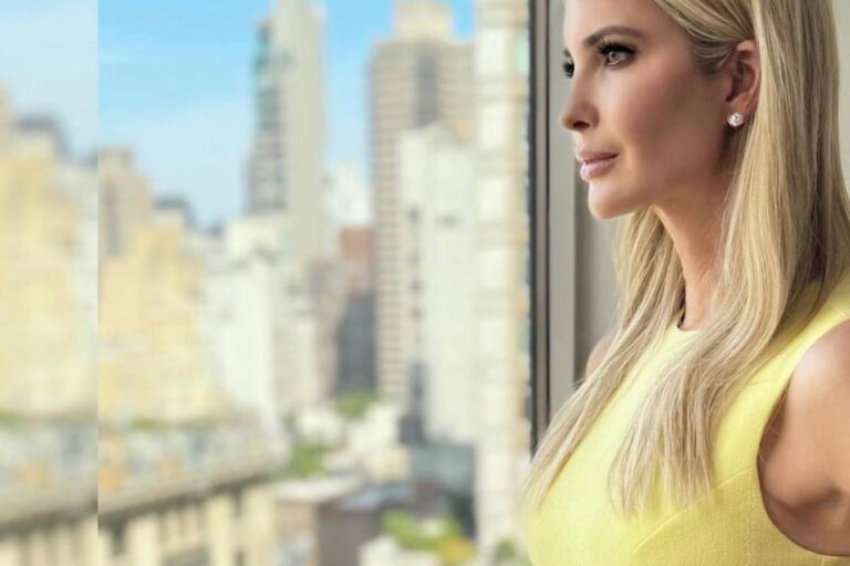 Ivanka Trump walked out in a Marianna Senchina dress