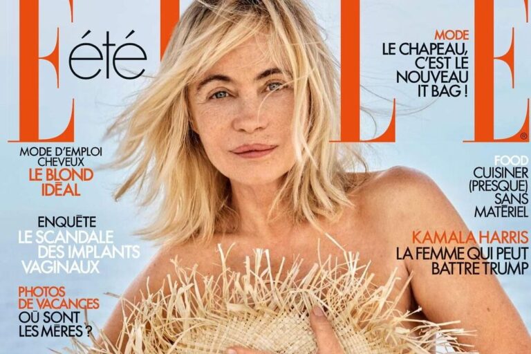 Emmanuelle Bear wearing a Baginskiy hat appears on the cover of Elle France