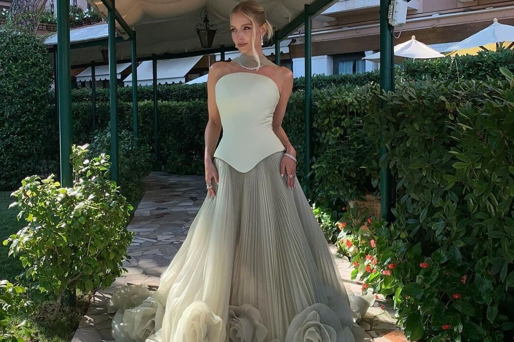 Leonie Gunne appeared at the Venice Film Festival in a dress from the Milla Nova brand