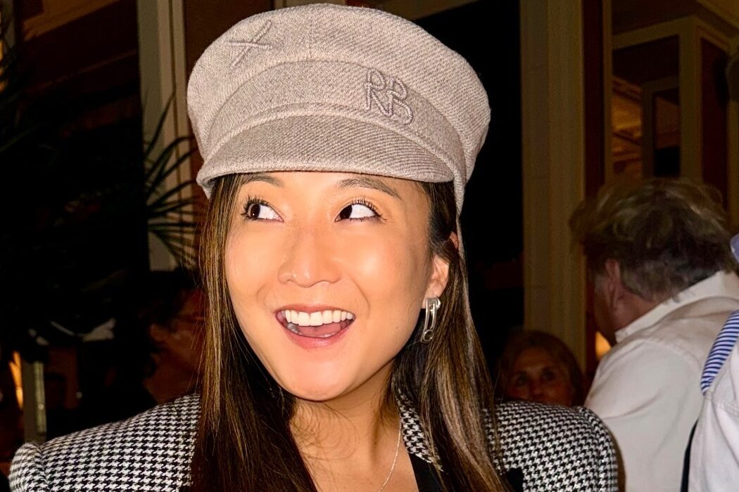 Ashley Park enjoys Paris in a Ruslan Baginskiy cap
