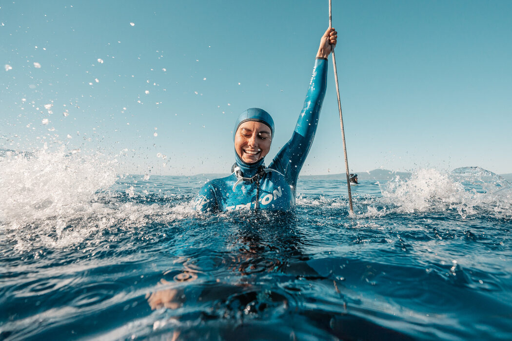 Ukrainian woman breaks world record in freediving