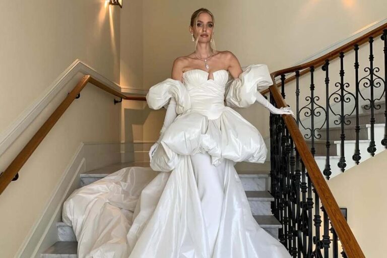 Leonie Gunn appeared in a Milla Nova dress on the Cannes Red Carpet