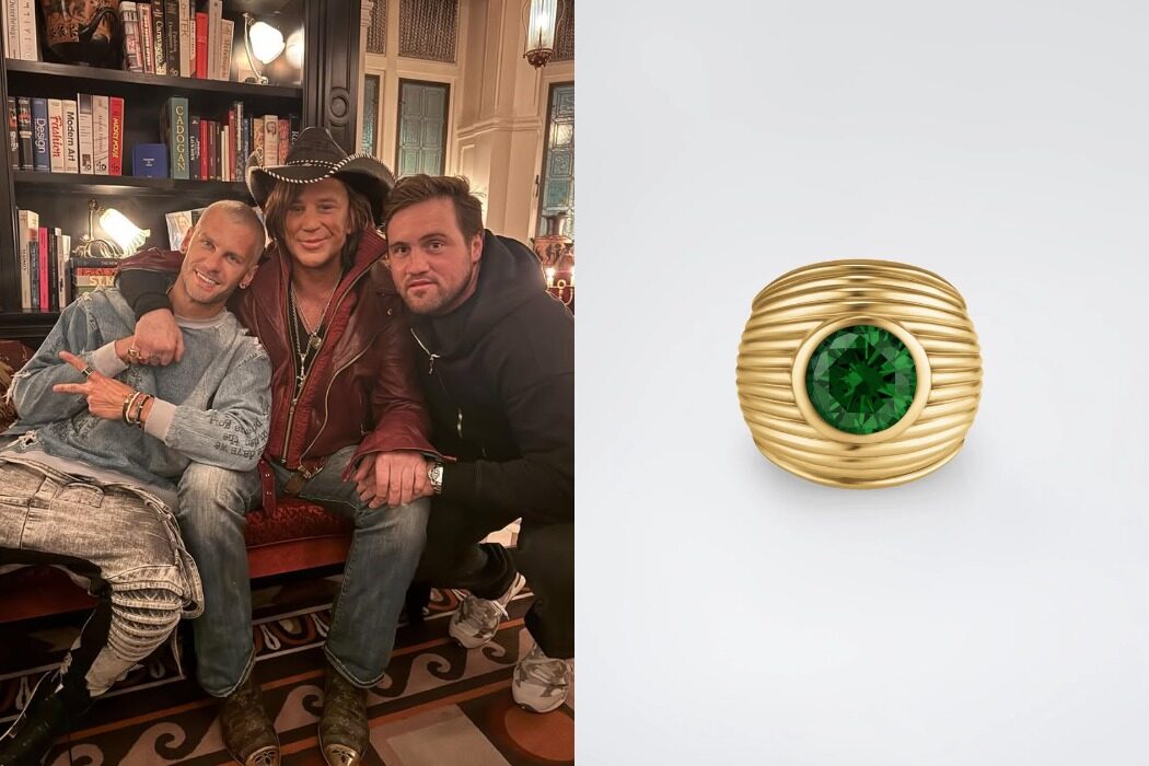 Mickey Rourke in POCHÈ jewelry on Celebrity Big Brother