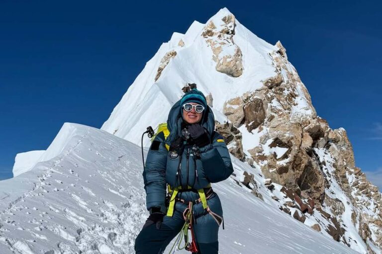 Antonina Samoilova is the first Ukrainian woman to conquer the five highest peaks in the world
