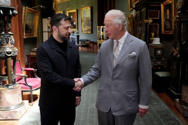 Volodymyr Zelenskyy met with King Charles III of Great Britain