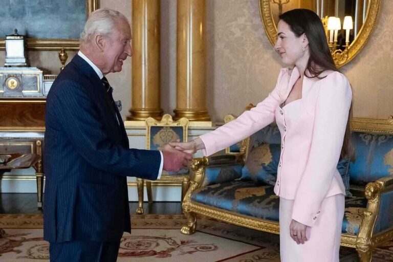 King Charles III met with Ukrainian human rights activist Oleksandra Matviychuk