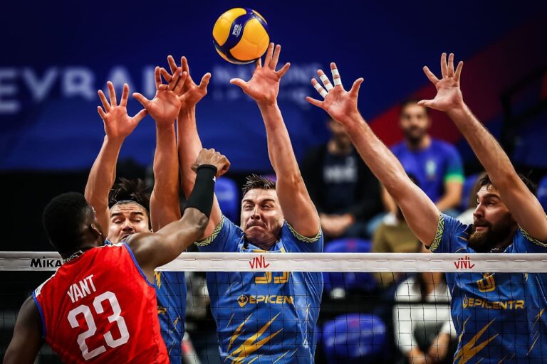 The Ukrainian national volleyball team has got to 13th place in the world rankings
