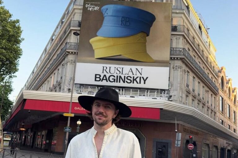Parisian Galeries Lafayette dedicated 12 shop windows to the Ruslan Baginskiy brand