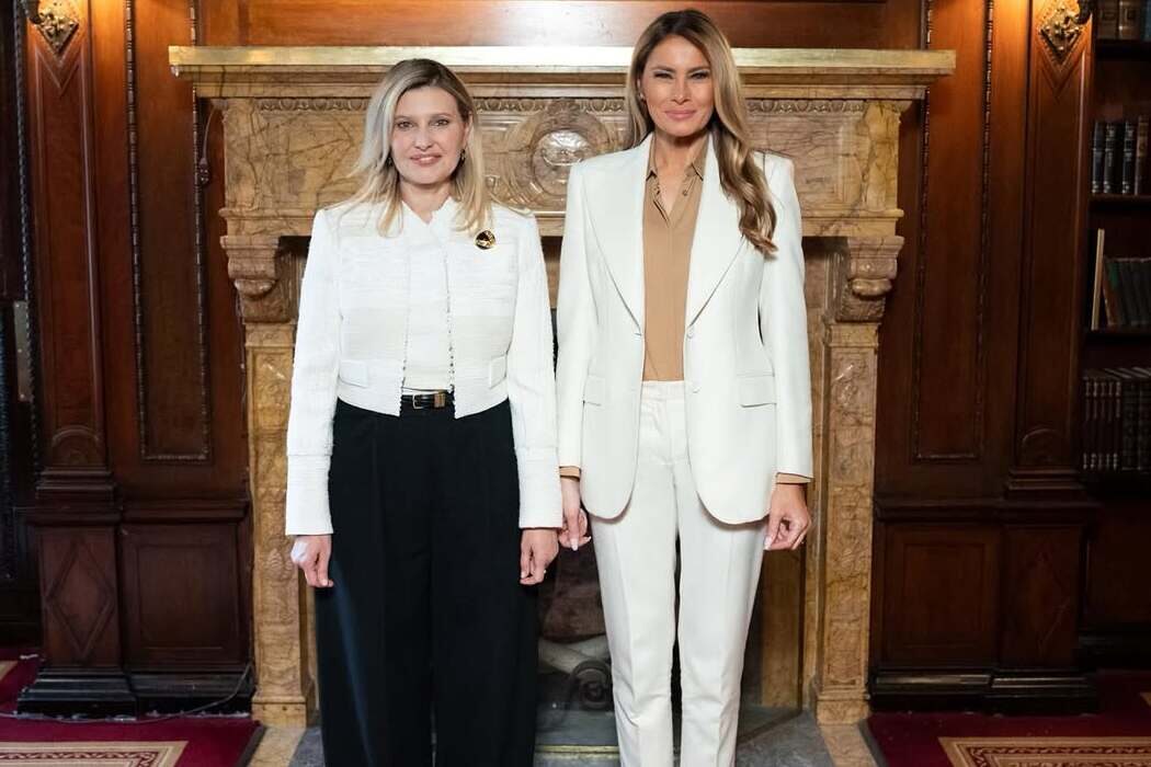 Meeting of the First Ladies: Olena Zelenska and Melania Trump in the USA
