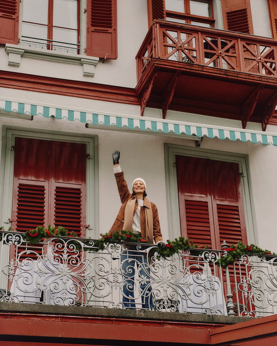 Ukrainian model Tanya Ruban appeared in the GANT Christmas campaign