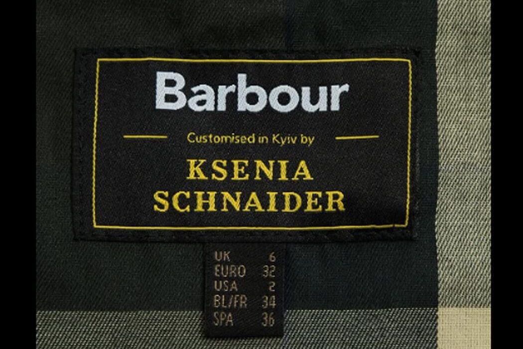 Ksenia Schnaider announced a collaboration with the Barbour brand