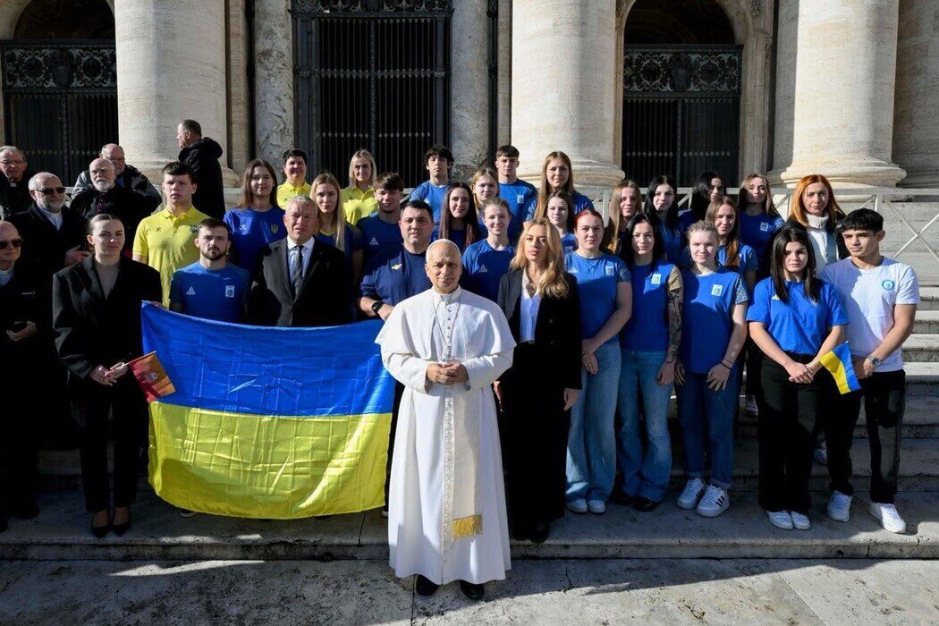 Ukrainian Olympic Dreams participants blessed by Pope Leo XIV