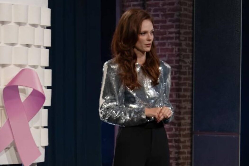 Coco Rocha in a J’amemme bodysuit on the show of the new season of Project Runway Canada