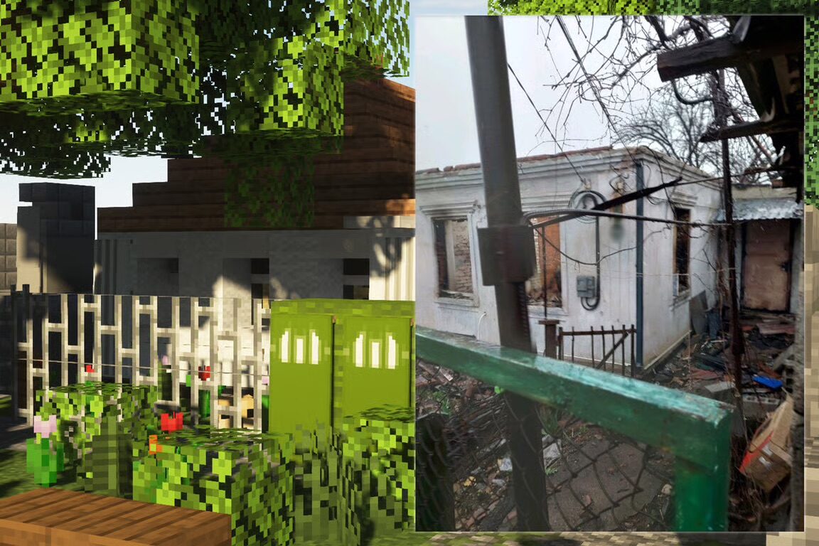 Ukrainian Gamers Recreate Mariupol in Minecraft