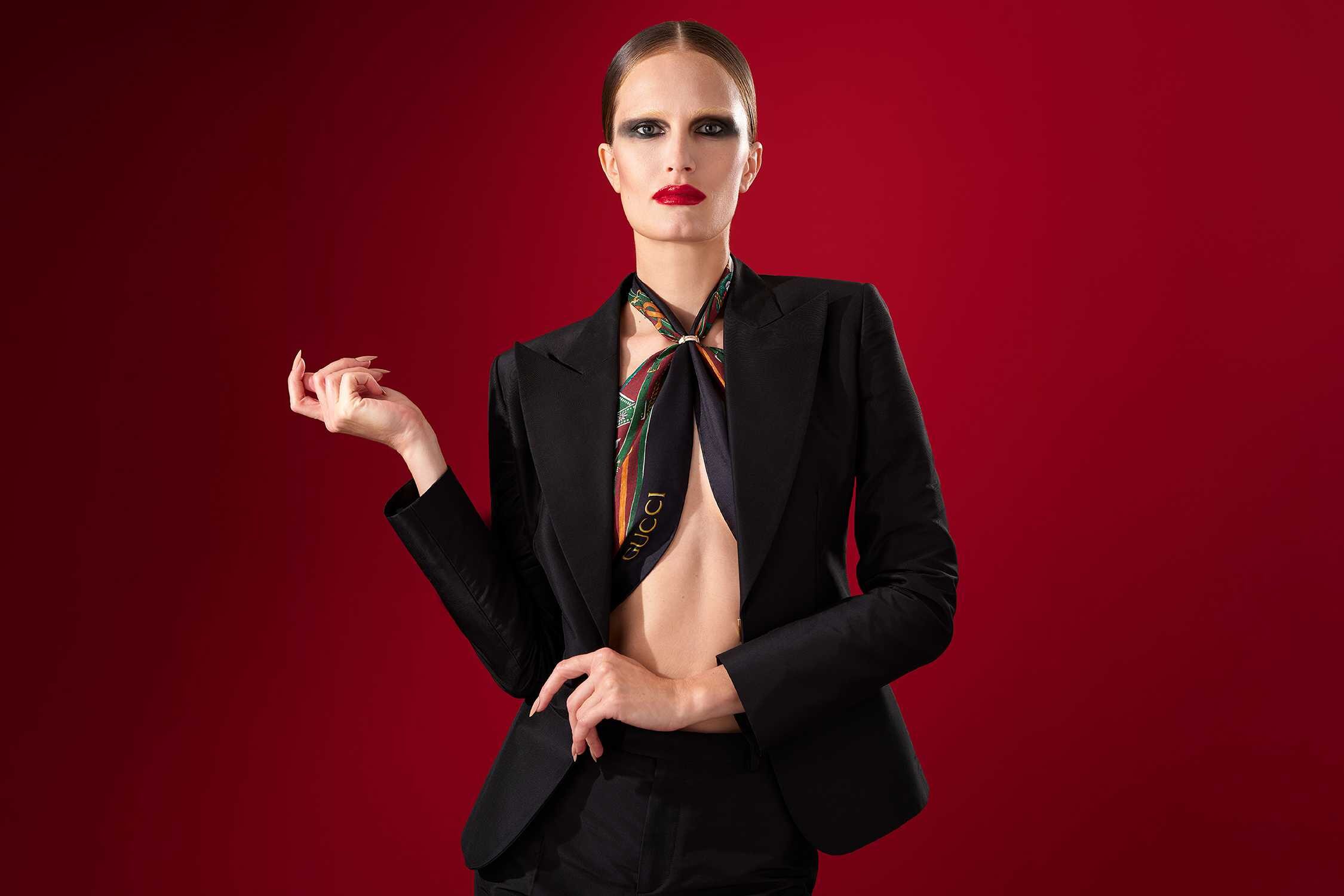 Ukrainian model Alla Kostromichova poses for GUCCI Ukrainian model Alla Kostromichova poses for GUCCI