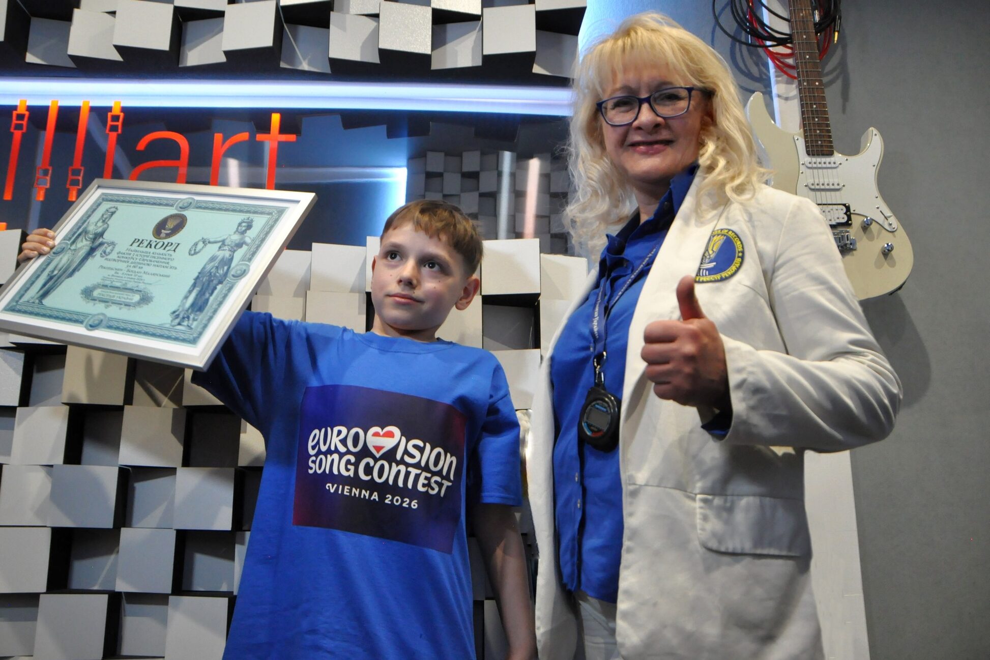 Schoolboy from Vinnytsia, Ukraine, sets national record for Eurovision history knowledge