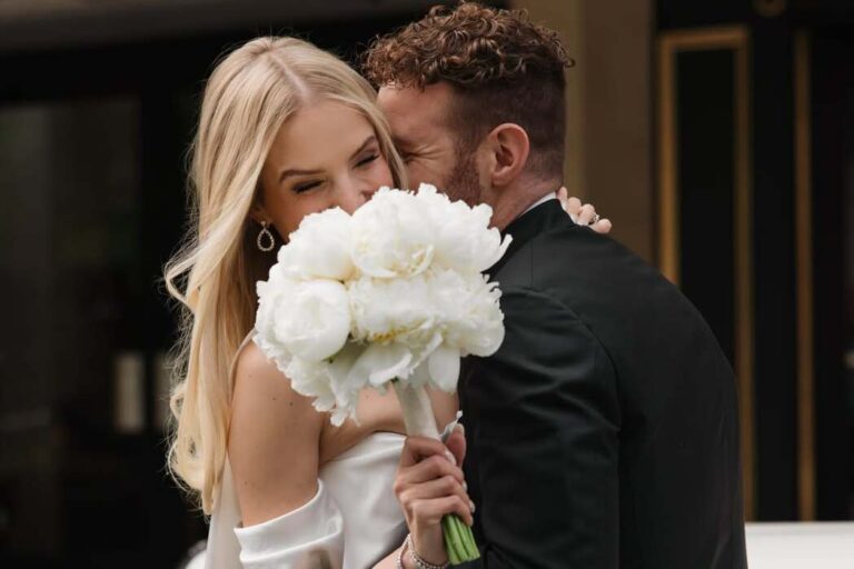 Influencer Leonie Hanne Ties the Knot in a Milla Nova Dress