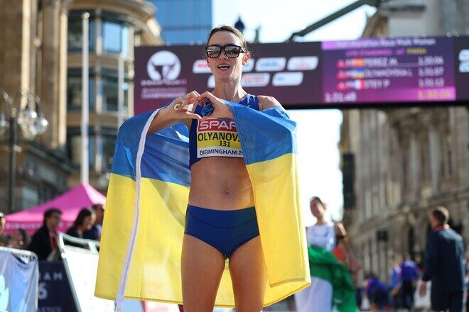 Ukrainian speed walker with national record wins bronze medal at European Championships